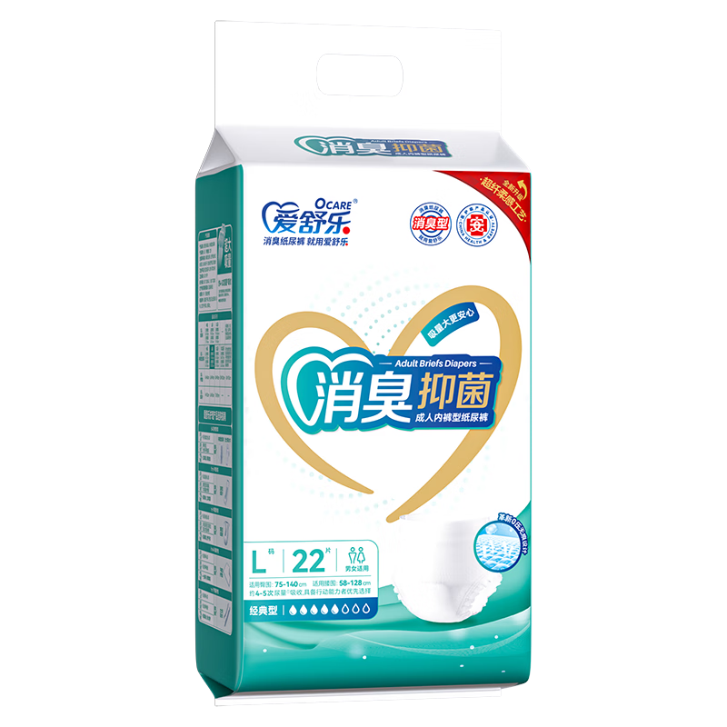 Aishule Odor-Resistant Antibacterial Adult Pull-Up Diapers L88 Pieces Underwear-Style Disposable Diapers for Elderly, Pregnant Women And Men And Wome