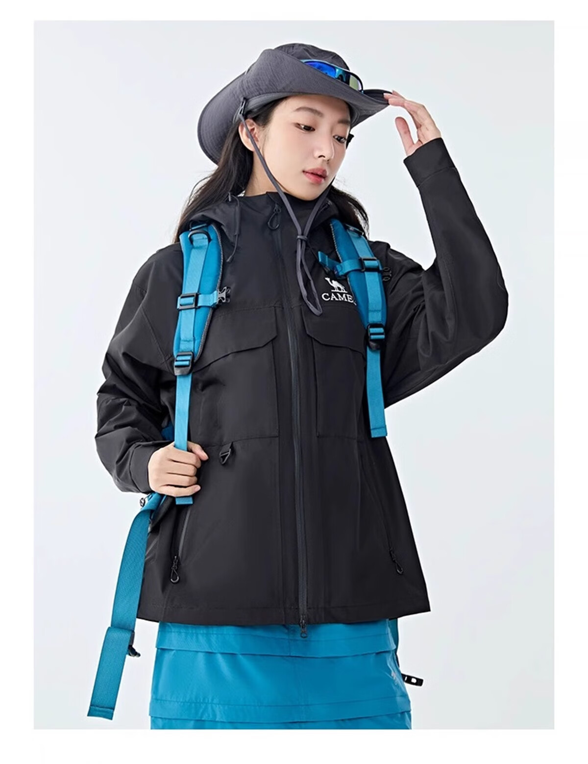 CAMEL [Lingbo] Outdoor Jacket, 2025 New Model, Storm-Proof, Lightweight, Single-Layer Mountaineering Suit, XS 17