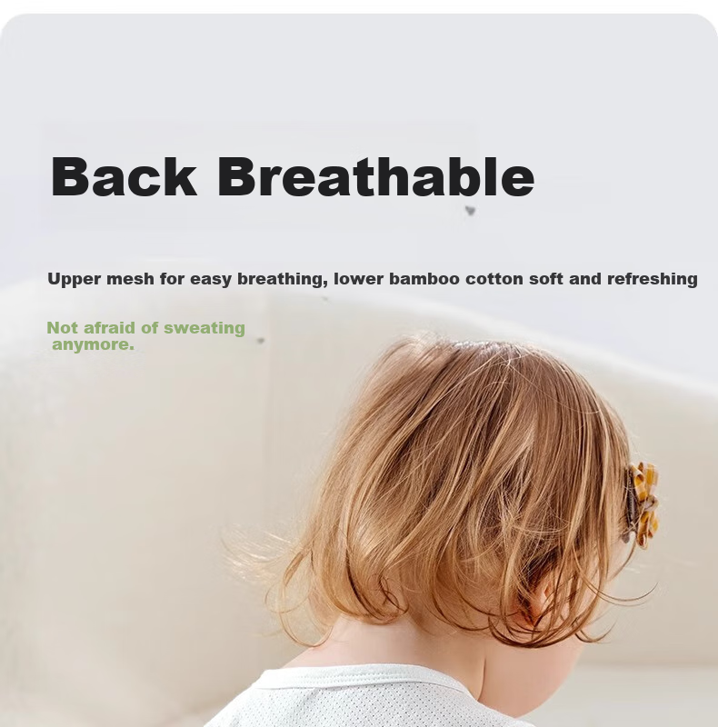 Beitaisi Baby Clothes, Summer Thin Romper, Infant Back Mesh Breathable Three-Quarter Sleeve Air Conditioning Suit Pajamas 4