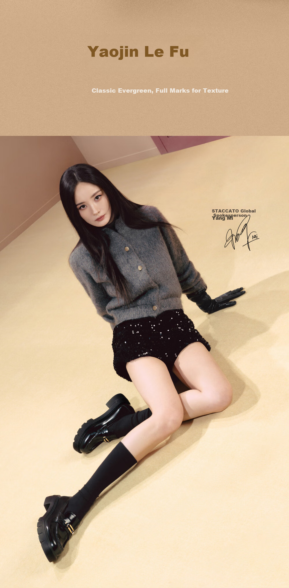 STACCATO Yang Mi's Same Style Yaojin Jazz Loafers Women's Leather Shoes EGB28CA5, Cool Black, Size 38 2