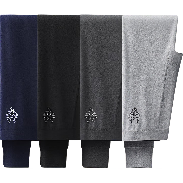 SEPTWOLVES [100% Cotton Antibacterial 2-Pack] Men's Long Johns, Pure Cotton Antibacterial Thermal Underwear, Basic Base Layer Pants