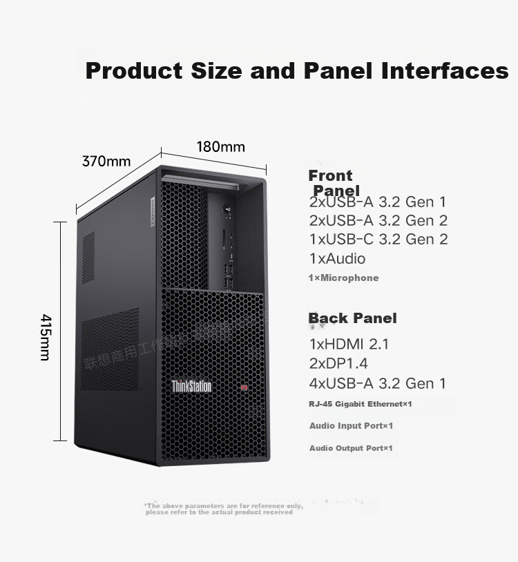 Lenovo ThinkStation P3 Graphics Workstation AI Desktop Computer Host Supports OpenClaw Deployment, I3-13100 Processor, 8GB RAM, 256GB SSD, Three-Year Warranty 7