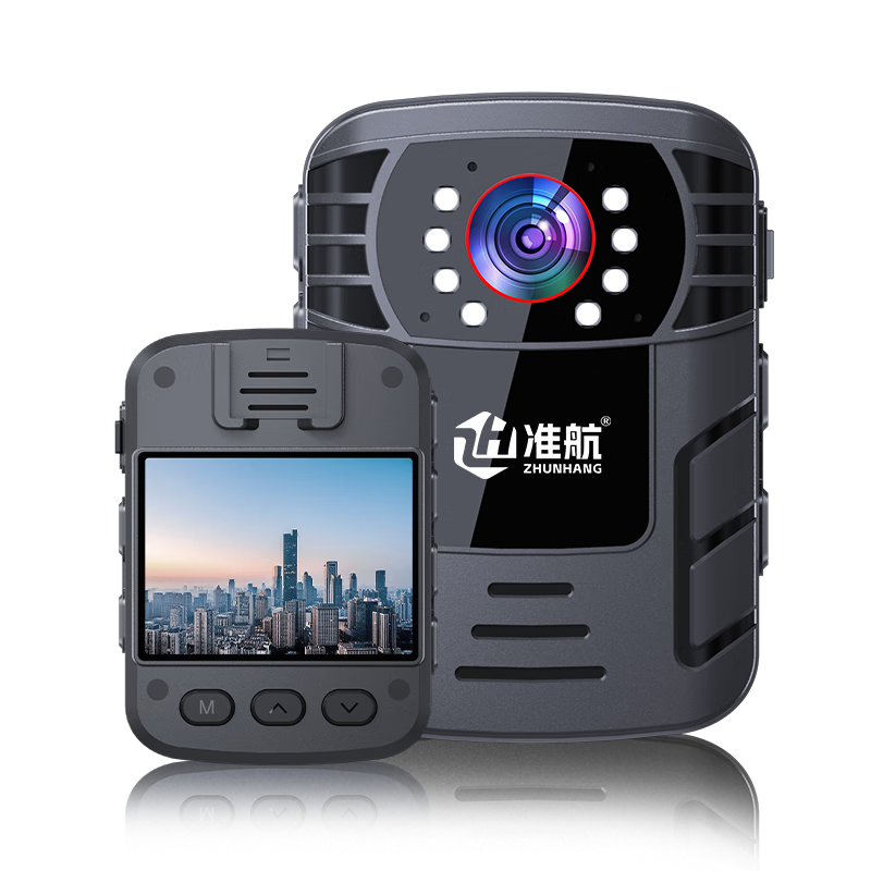 Zhunhang DSJ-A8 Body-Worn Portable Mini HD Camera for Law Enforcement Recording, 64GB Storage