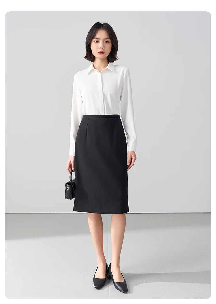 Bodexiaojie Black Interview Skirt, Women's Short Skirt, Professional Pencil Skirt, Formal Bodycon Skirt, Suit Skirt 10
