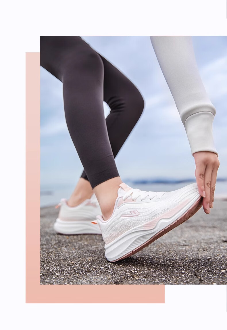 Warrior Women's Summer Breathable Casual Sports Shoes Shock Absorption Running Shoes 458C White Purple Size 39 14