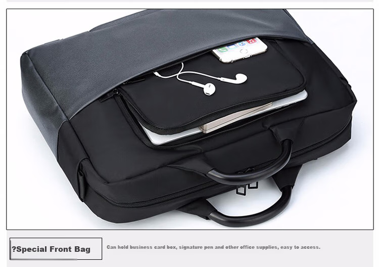 LEXON Laptop Bag, 15.6/16 Inch Handheld Briefcase, Men's Business Notebook Bag, Patchwork Shoulder Crossbody Bag 14