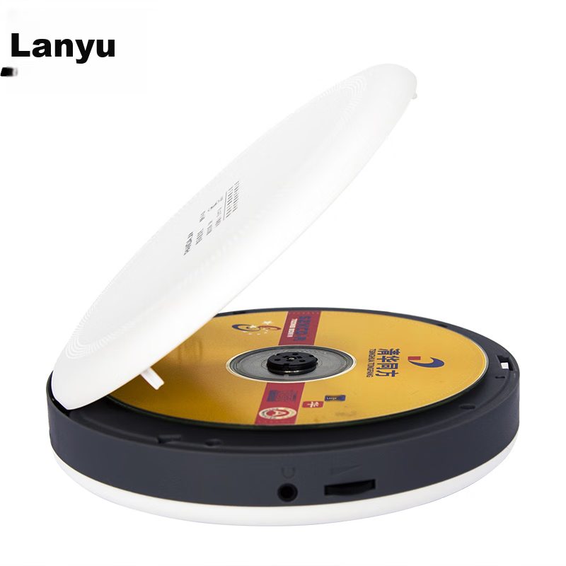 Panda F-01 CD Player, English Repeater, Portable MP3 Player, Mini Rechargeable Card-Inserted Disc Learning Machine, Teaching Transcription Player (White)