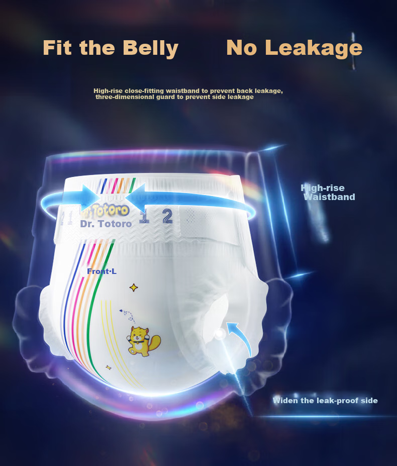 Longmaoboshi Surprise Diapers NB Size 72 Pieces [1-3kg], Ultra-Thin Dry Baby Diapers, Soft Breathable Nappies 7