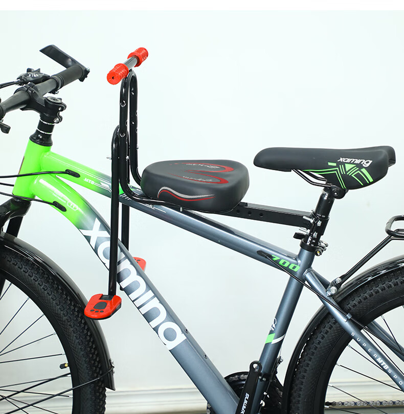 40,000km Mountain Bike Front Child Seat Baby Safety Seat Adjustable Handrail Footrest 14