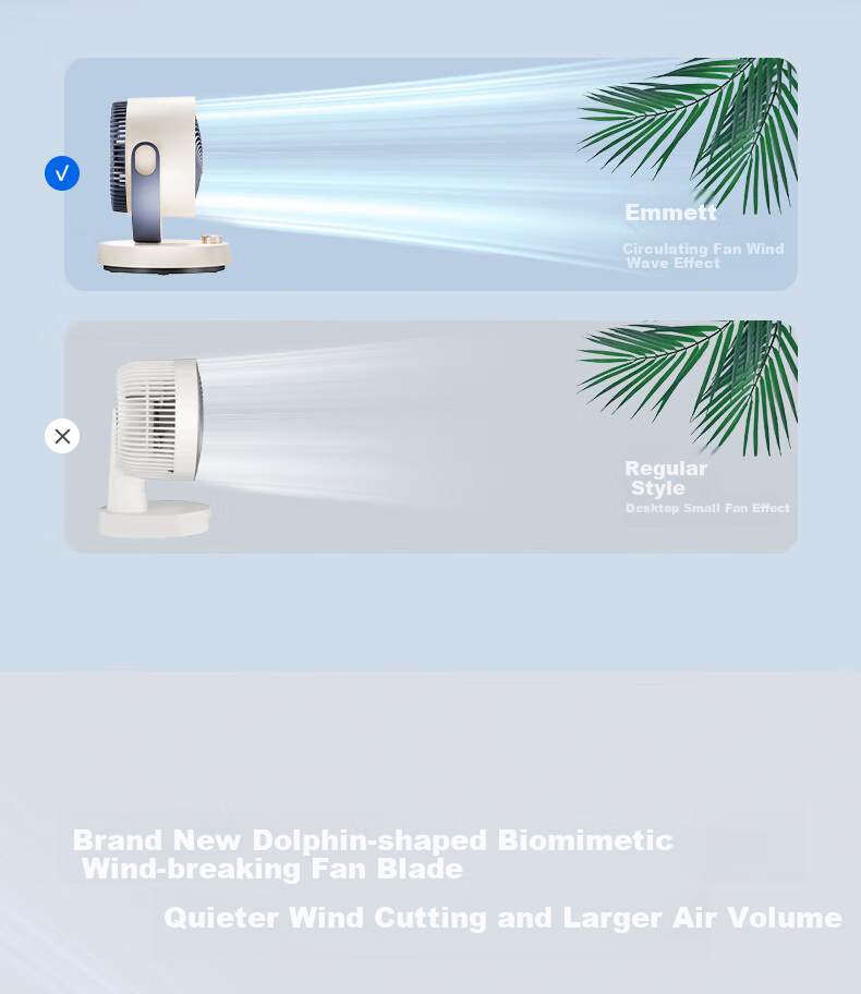 AIRMATE Air Circulation Fan Remote Control Home Desktop Electric Fan Quiet Energy-Saving Clothes Drying Circulation Ventilation Oscillating Small Fan Air Conditioner Companion FA15-RD278 7