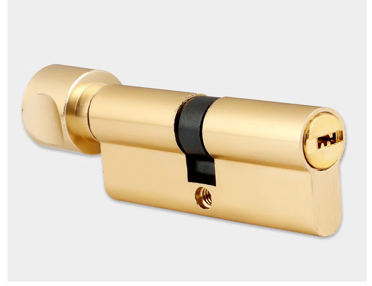 Aoben Interior Door Lock Cylinder, Small 70 Lock Cylinder, MSX-70 Brass Brushed Finish 1
