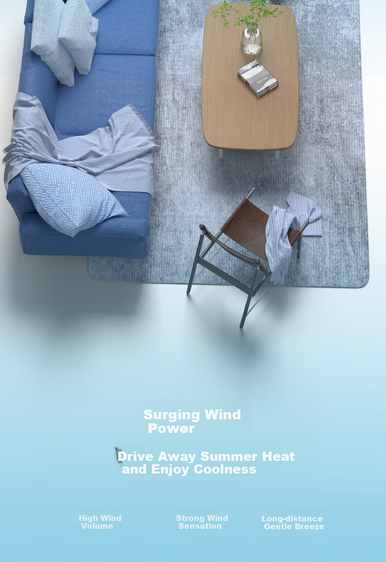 AUX Fan Air Conditioner Fan Home Cooling Fan Small Air Conditioner Cooling Fan Floor Cooling Machine Bladeless Fan Tower Fan Cooling Fan F-ST45GRL 6