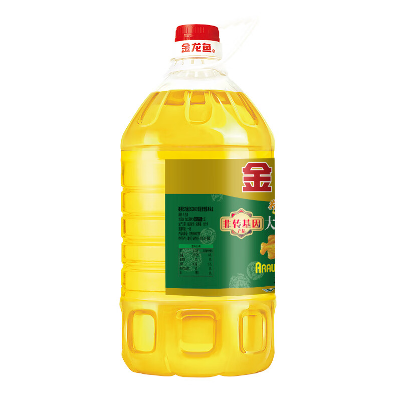 金龙鱼 食用油 非转基因浸出 精炼一级大豆油5L