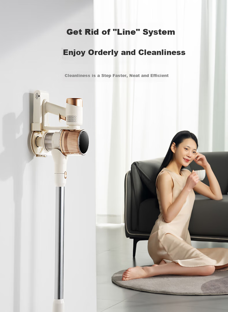 AUX Cordless Handheld Vacuum Cleaner for Home Use with Strong Suction, Low Noise, Green Light Dust Indicator, Carpet And Cat Hair Cleaning, Long Battery Life AXC-22DV8W 22