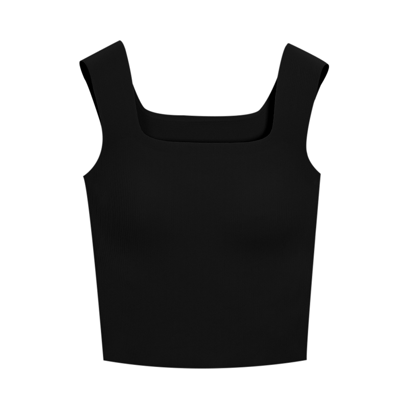 Hodo Women's Ice Silk Seamless Heat-Pressed Padded Vest Simple Wearable Tank Top