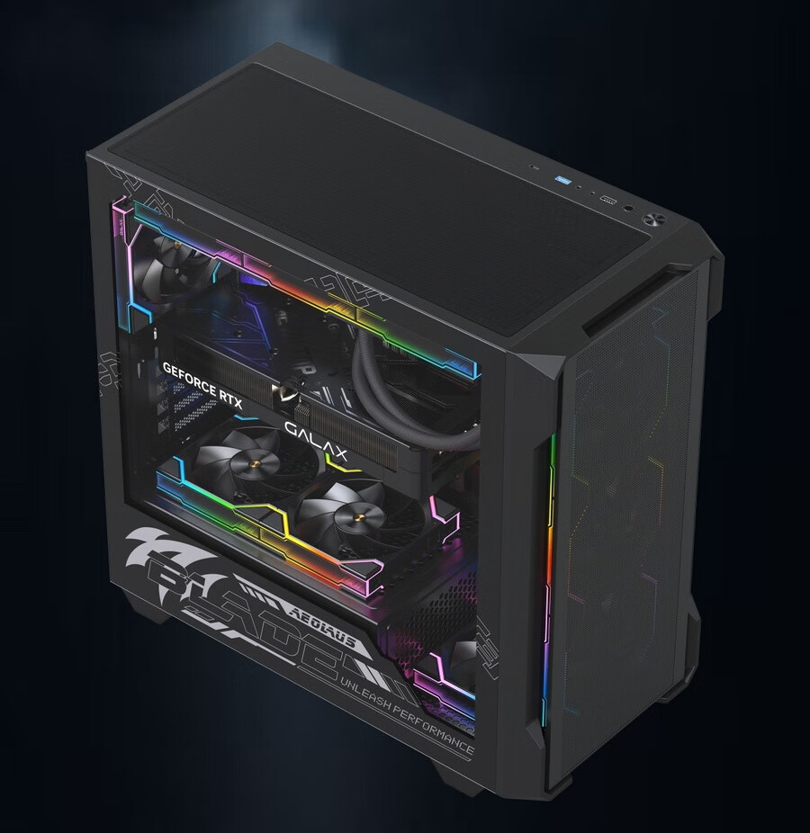 Yingchi Gaming Desktop Computer Case, Black (ATX/TYPE-C/Rapid Disassembly/Back-Mounted Motherboard Compatible/Vertical Graphics Card Installation/Integrated Cable Management/Component Box) 18