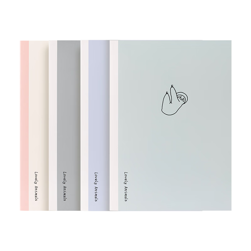 Deli Student Soft Notebook B5/40 Sheets 12-Pack Wire-Free Binding WB540 (Animal Chronicles 3)