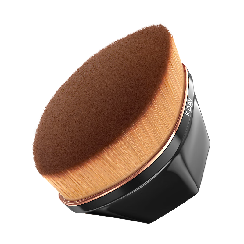 KDAY No.55 Seamless Foundation Brush Makeup Brush Non-Powder Absorbing Flawless Flat Magic Brush Lanye Black