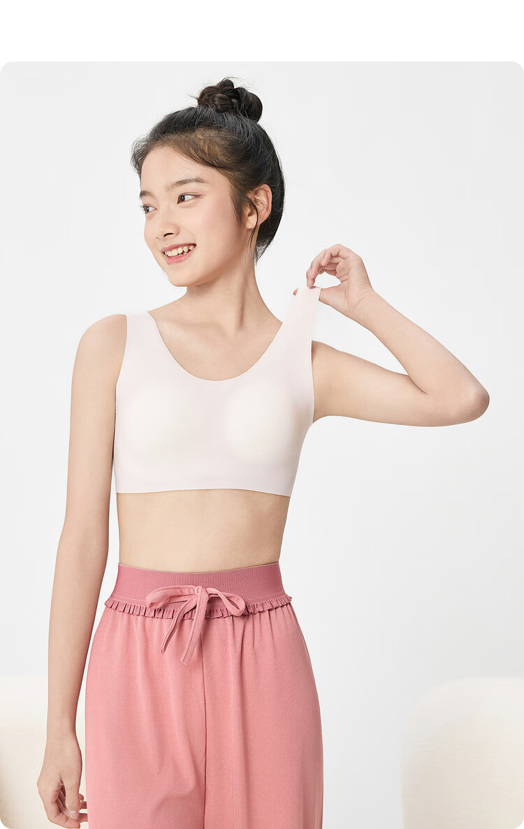 BALABALA Girls' Underwear Bra for Puberty, Second Stage Adjustable Camisole for Elementary School Students, Children's Vest 209925195010 8