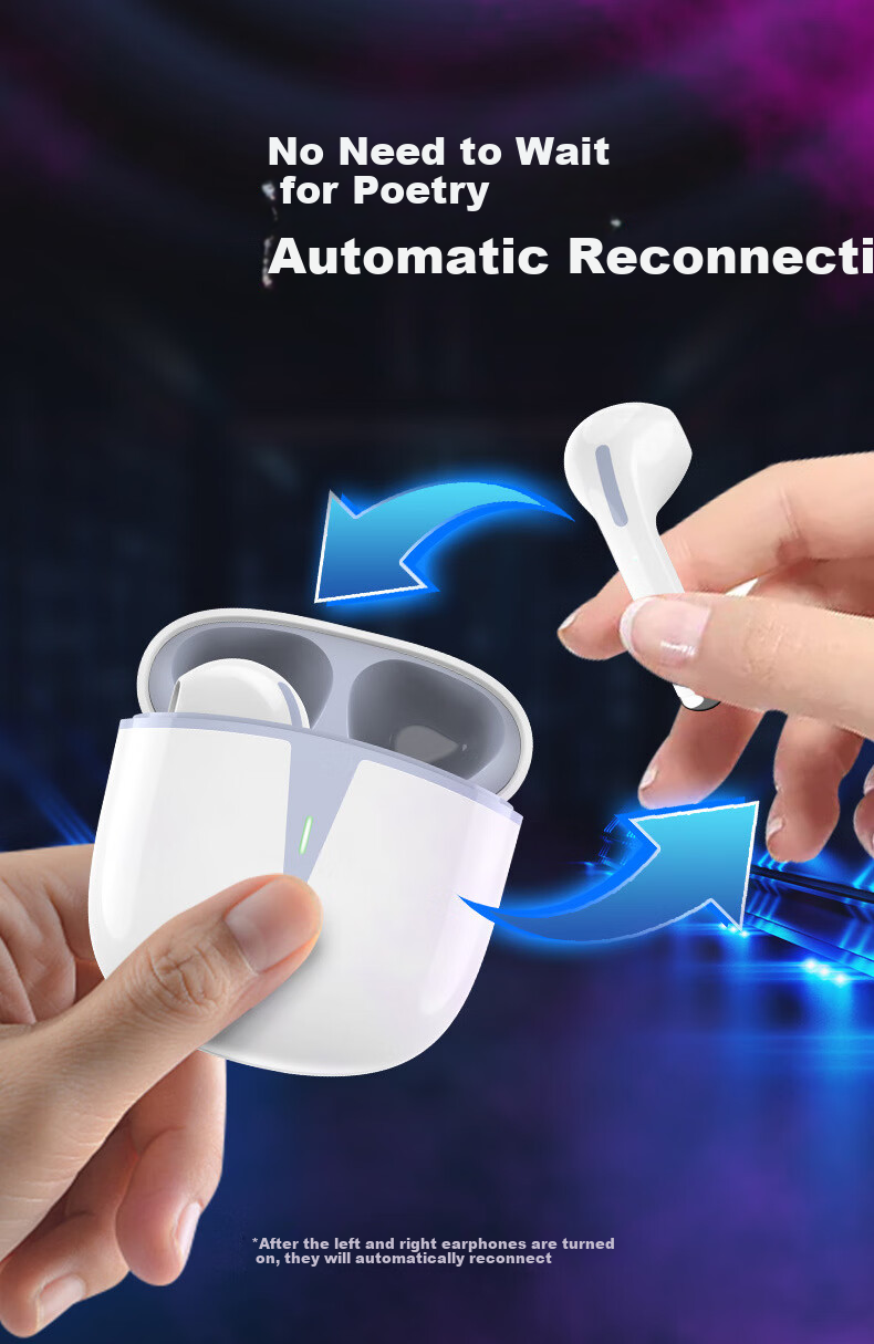 Aigo Wireless Bluetooth Earphones True Wireless Semi In-Ear Sports Running Music Gaming Headphones Compatible with Android Phones And Computers for Students Low Latency T120 White 7