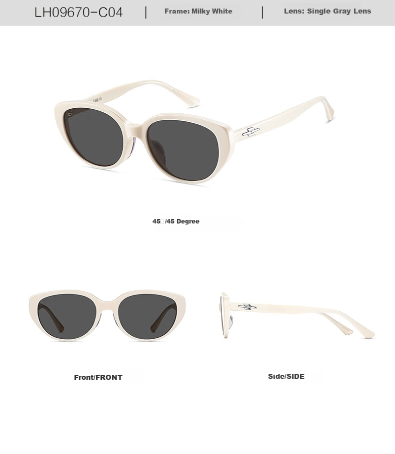 LOHO Cat Eye Sunglasses for Women, Round Face Sun Glasses, Travel Photography, High-End Look, Driving-Specific UV Protectio 9