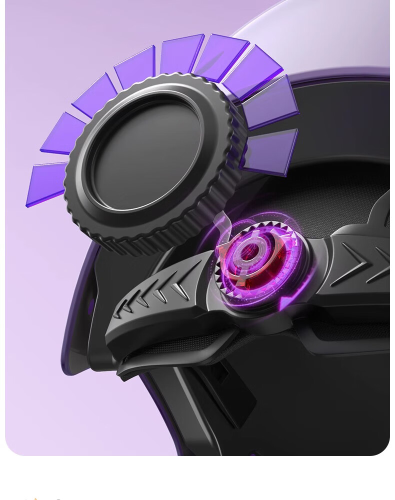 Phoenix New National Standard 3C Certified Electric Vehicle Helmet for Men and Women, Ventilated and Breathable Electric Scooter Motorcycle Safety Helmet, Four-Season Universal Half Helmet, Purple Car 15