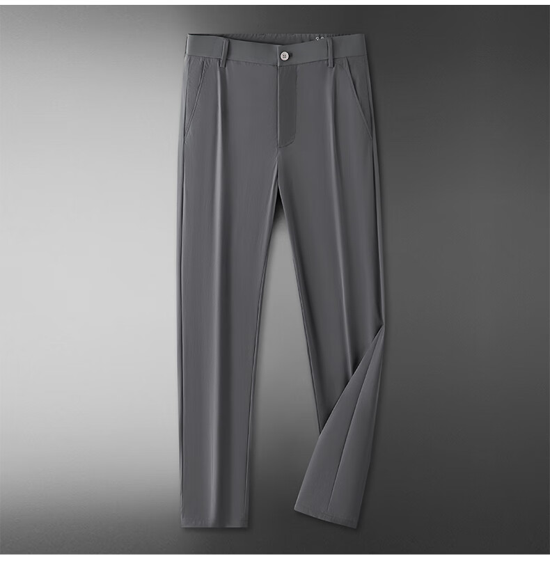 Ayoupang Lightweight Luxury Plus Size Three-Proof Business Casual Men's Loose Fit Extra Large Straight Leg High Elasticity Trousers 13