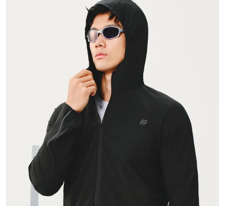 JD Jingzao Ultra-Light Three-Protection Running Sports Jacket Men Spring Outdoor Water-Repellent Breathable Sportswear Light Blue 3XL 29