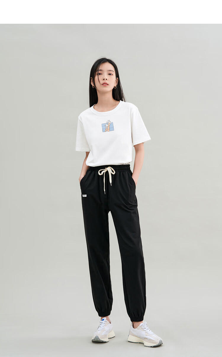 INMAN Women's 2025 Summer Embroidered Comfortable Simple Pullover Loose Fit Cotton Short Sleeve T-Shirt Sakura Pink S 18
