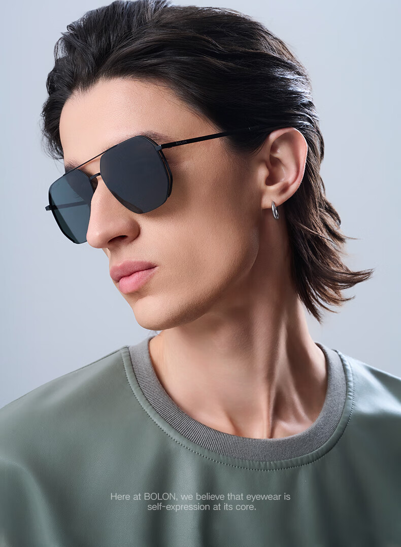 BOLON Sunglasses, Double-Frame Polarized Sunglasses, Aviator Driving Glasses for Men, BL8121 1