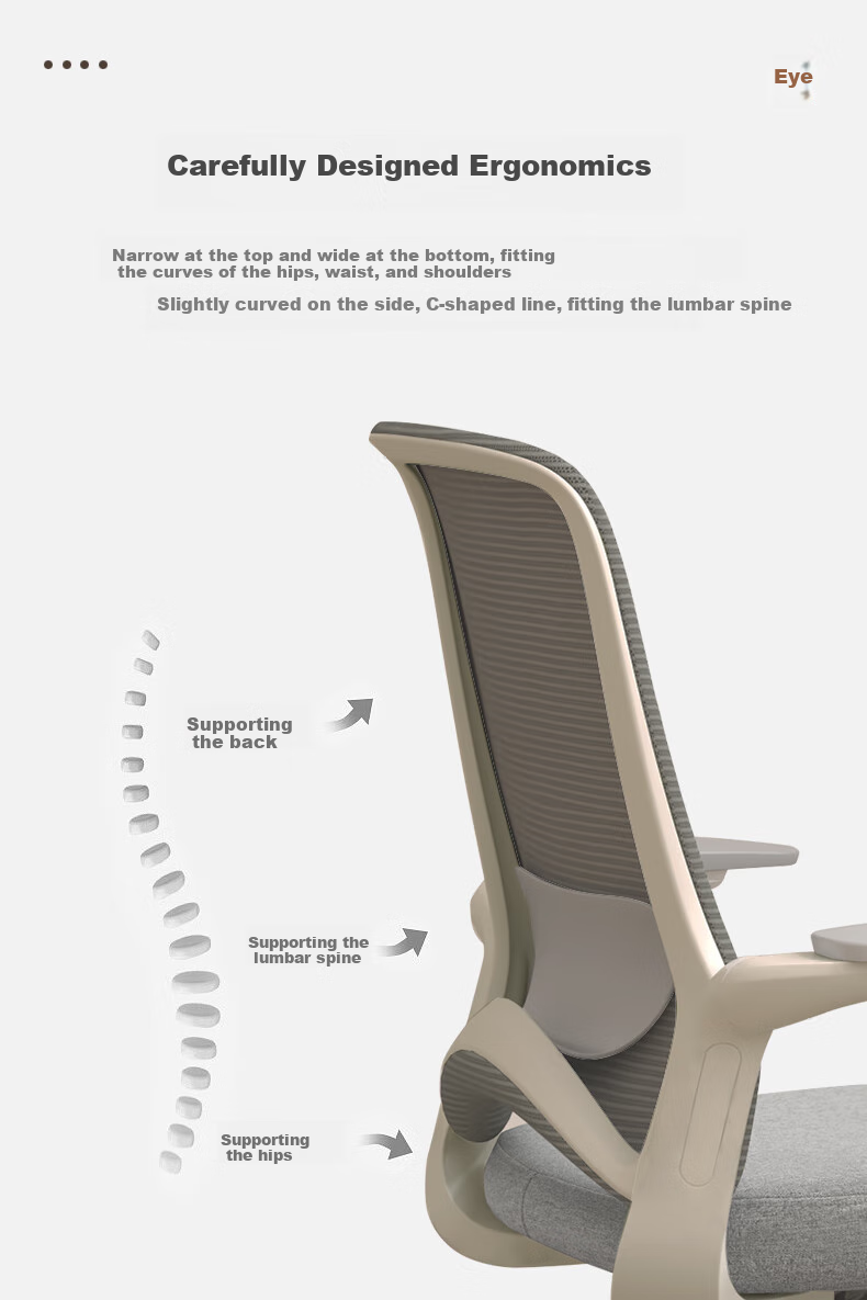 AURORA CELT Dolphin Computer Chair, Office Chair, Simple Mid-Back Adjustable Seat Chair with Flip-Up Armrests And Reversible Backrest 6