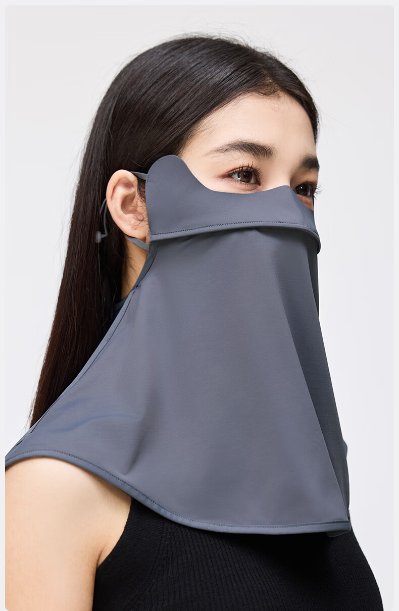 MISSION UV Ice Silk Sunscreen Face Mask for Women Summer UV Protection Sunshade Neck Guard Breathable Full Face Sun Protection Mask for Driving and Cycling 9