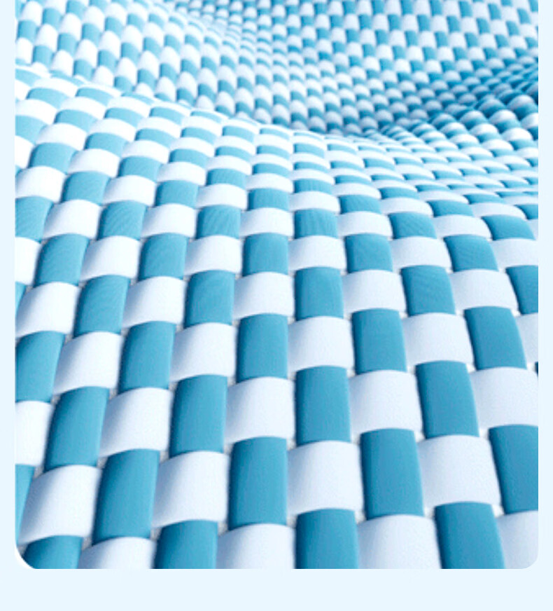 YUZHAOLIN Class A 600D Ice Silk Cooling Mat, Double-Sized Three-Piece Set, Blue Panda Pattern, 150*200cm, Antibacterial And Foldable 17