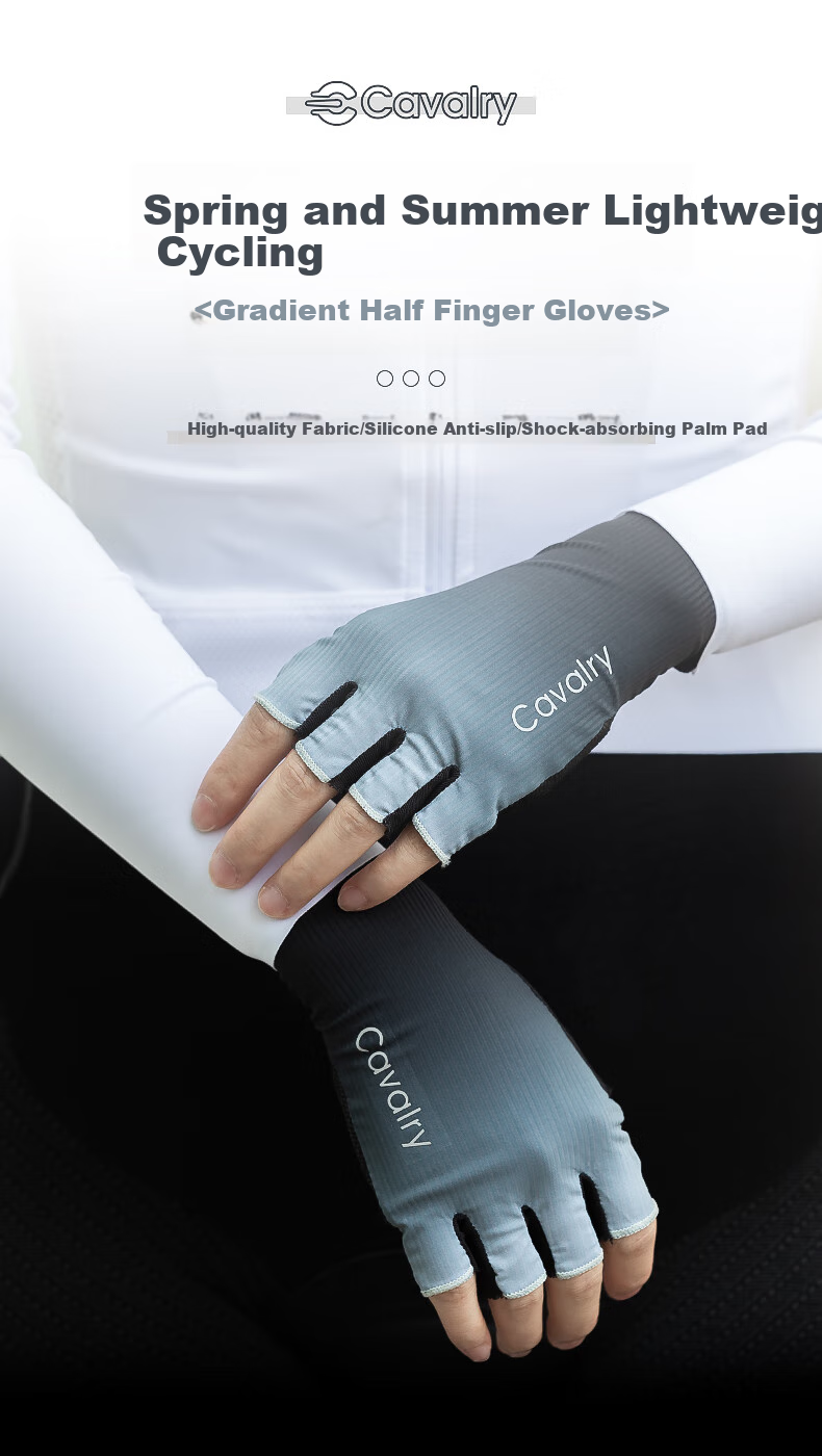 Cavalry Bicycle Gloves, Windproof Half-Finger Mountain And Road Bike Gloves, for Men And Women, Spring And Summer Sports Fitness Cycling, Size S 1