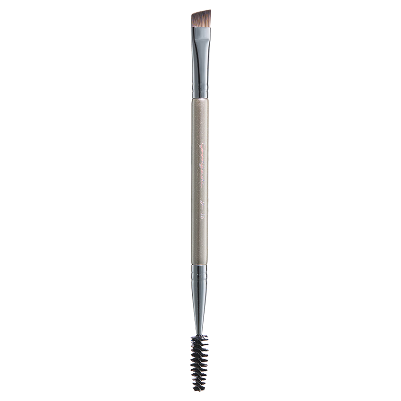 Goood Double-Ended Eyebrow Brush, Angled Eyebrow Powder Brush, Professional Makeup Artist Spiral Eyebrow And Eyelash Brush, Flat Head Large Size Eyebrow Drawing Tool
