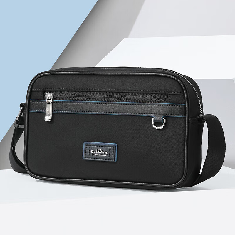 Goldlion Crossbody Bag, Men's Fashionable Casual Small Bag with Large Capacity, Shoulder Bag, Birthday Gift