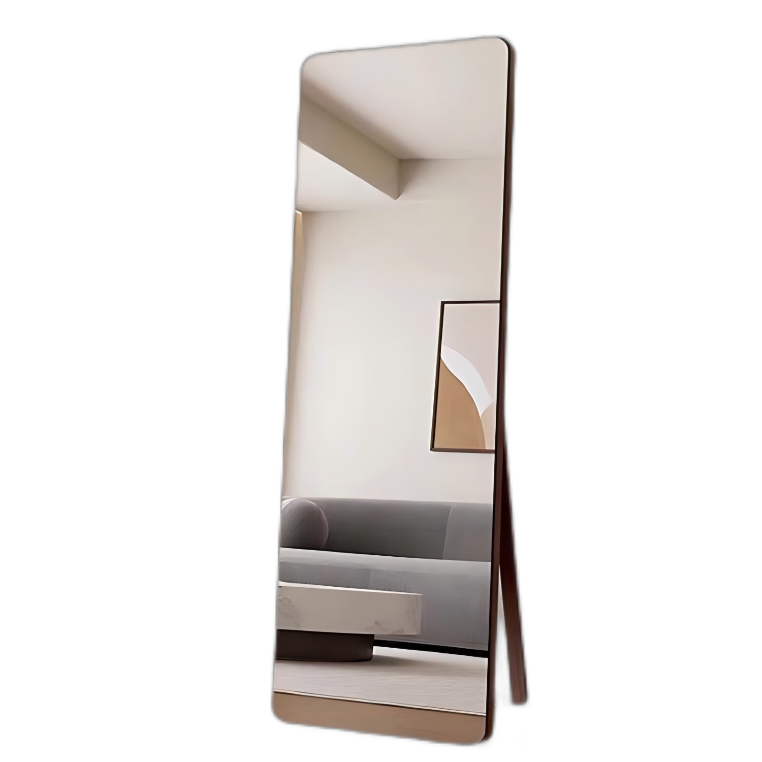 Qiyinge Solid Wood Full-Length Mirror, Floor-Standing Mirror for Home Use, Bedroom Dressing Mirror for Women, Fitting Room Mirror for Clothing Stores, Wall-Mounted Large Mirror