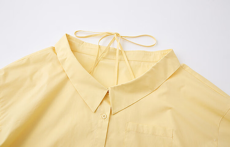 Dme [Pure Cotton Dominant Area] Spring And Autumn Korean-Style Slightly Chubby Pear-Shaped Shirt, Off-Shoulder, Tie-Waist, Concealing Shirt, Women's Top 23