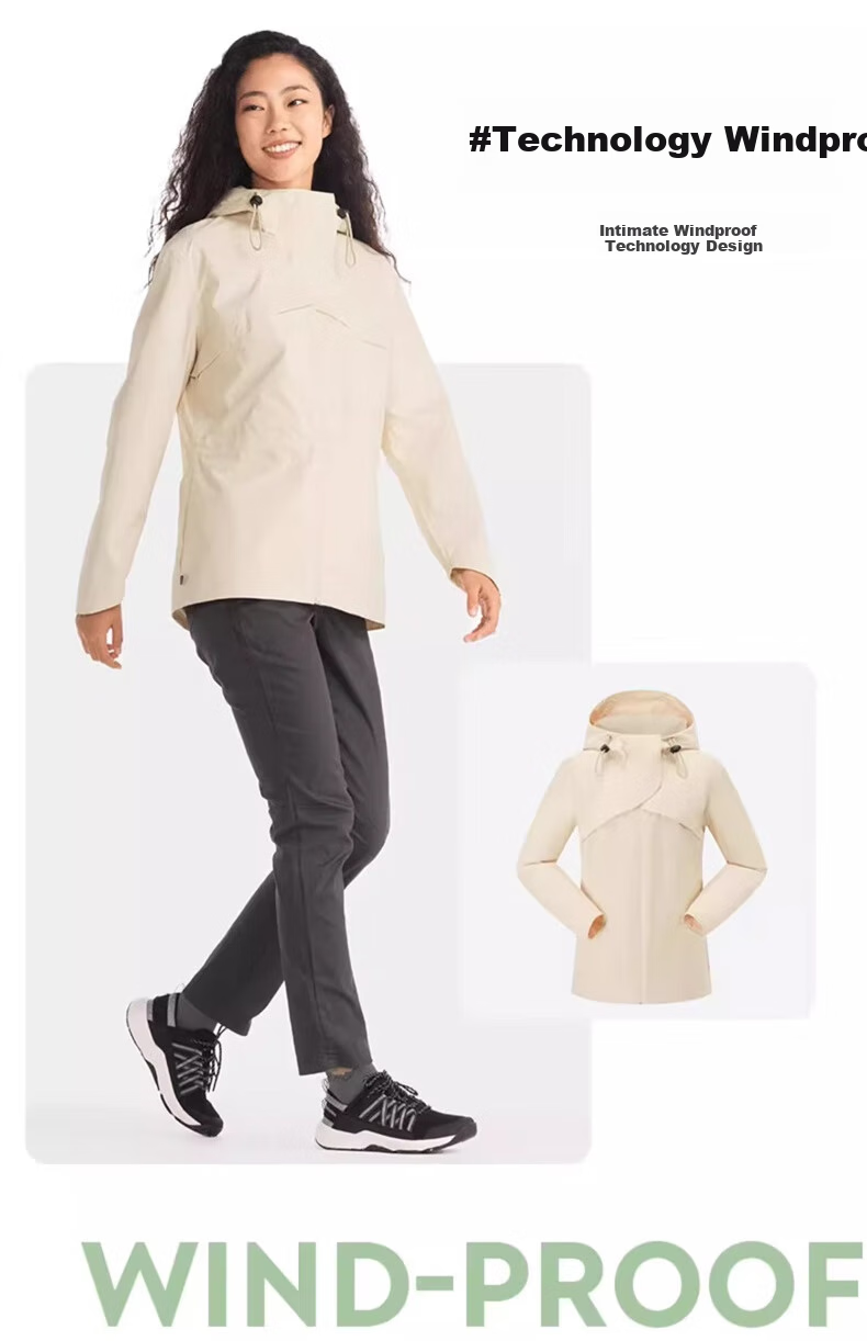 DECATHLON Women's Outdoor Mountain-Style Sports Waterproof Windproof Jacket NH500 5118049 4
