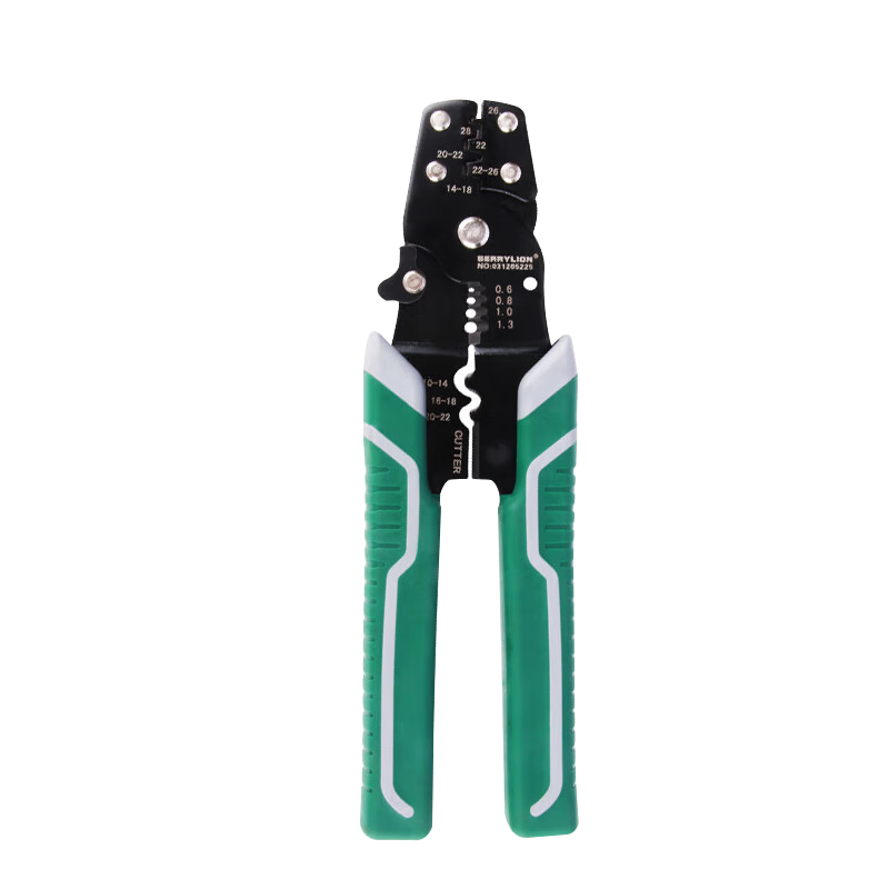 BERRYLION Wire Stripping Pliers, U-Shaped Crimping Pliers, Cold-Pressed Terminal Cutter, Wire Stripper, Multi-Functional Crimper for Home Use And Electricians