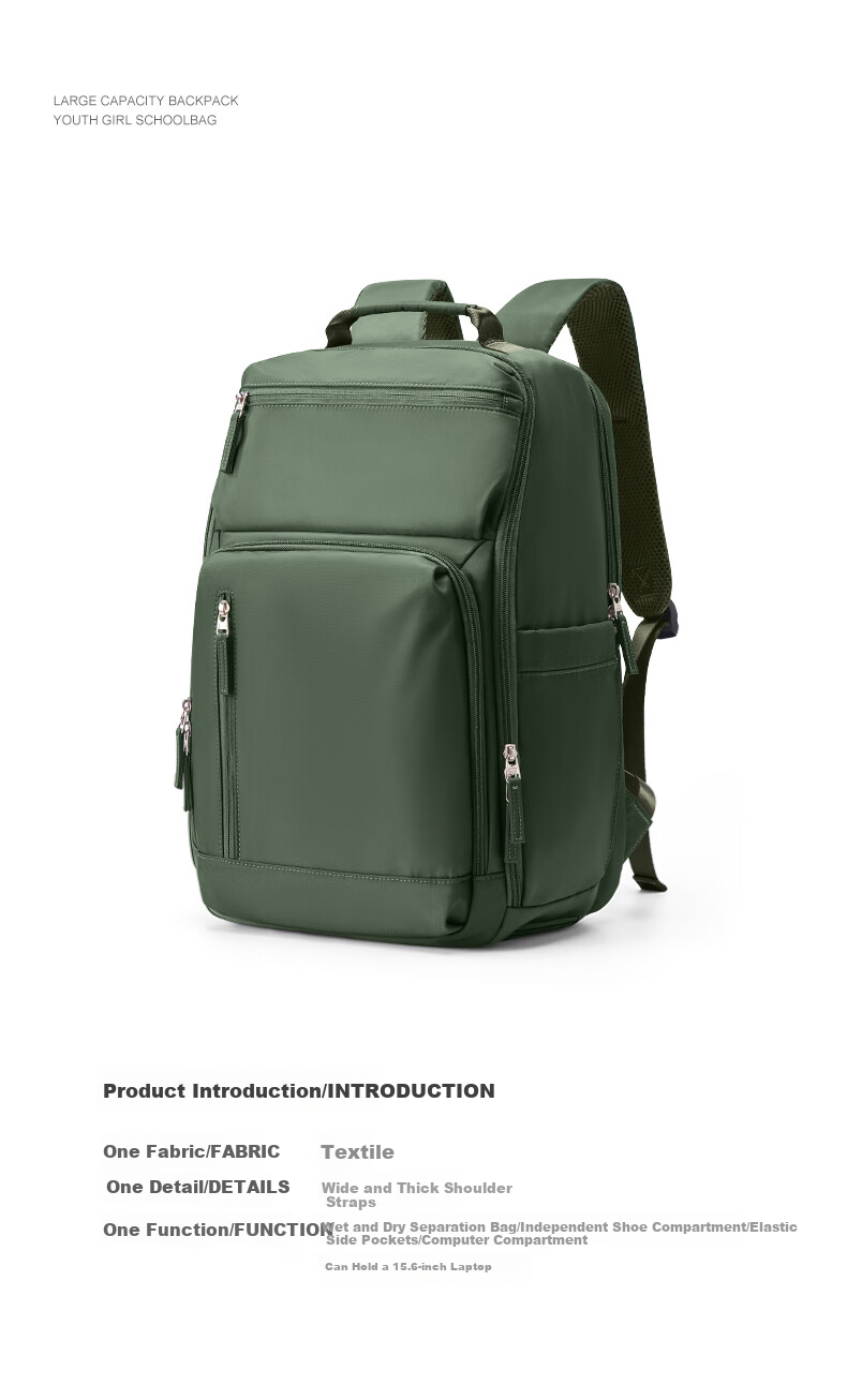 Landcase Travel Backpack, Men's And Women's Backpack, Large Capacity School Bag for Travel And Business Trips, Laptop Bag, 3891 Off-White 1