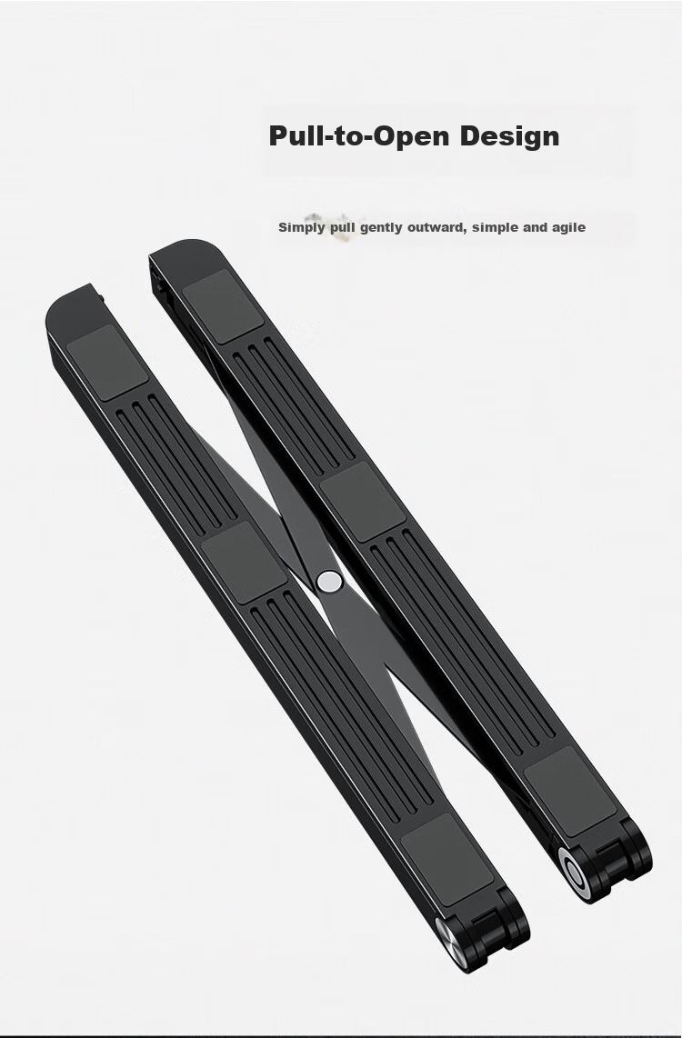 HAILE Laptop Stand Cooling Pad, Portable And Easy to Store, Five-Level Adjustment, AC-4H Black 6