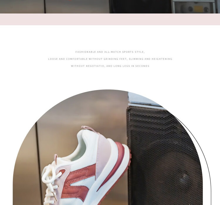Warrior Official Women's Sports Shoes 2026 Spring New Trendy Shoes for Women Pink Beige Size 38 16