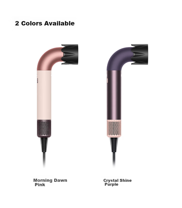 DYSON Precision Styling Hair Dryer, Supersonic R Electric Hair Dryer, Negative Ion, Quick-Drying Hair Care, Home Use, Intelligent Temperature Control, Salon-Grade Beauty Technology, HD17 Crystal Purple 5
