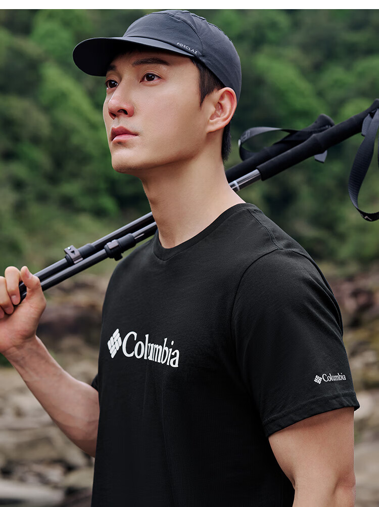 Columbia Men's T-Shirt 26 Spring Summer Outdoor Casual Sports Comfortable Cotton Breathable Short Sleeve AE8963 011 8