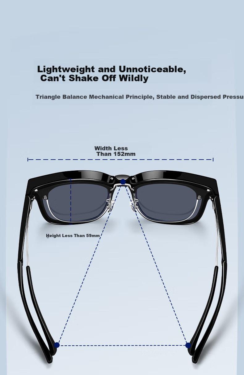 HLA Sunglasses Clip-On for Myopia Glasses, Foldable Polarized Sunglasses for Men And Women, Driving UV Protectio 3