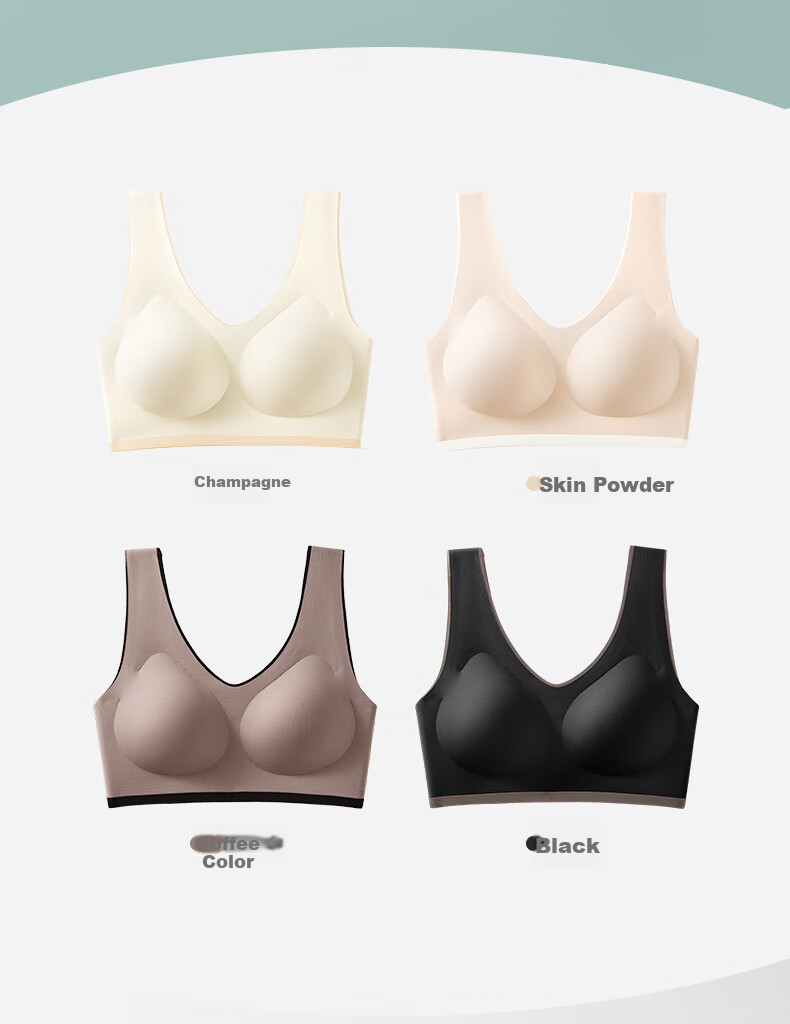 FENTENGCARE Seamless Women's Bra, Push-Up for Small Breasts, Prevents Sagging And Side Bulge, Thin Style YR for Flat Chest 5