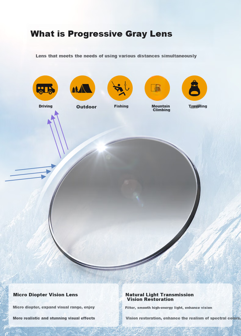 Yupintang Reading Glasses for Men And Women, Japanese Imported Smart Zoom And Color-Changing Anti-Blue Light Glasses, Ultra-Light Titanium Metal Self-Operated Mid-Autumn Festival 5