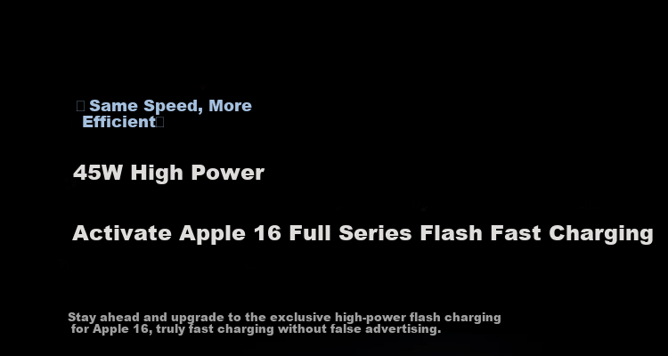 Baseus Dual-Core Charger, Apple 17 Charger PD45W Compatible with 40W GaN Fast Charging Head, IPhone17/16/15ProMax/Air Phone And IPad Charger Head, Starry Black 10
