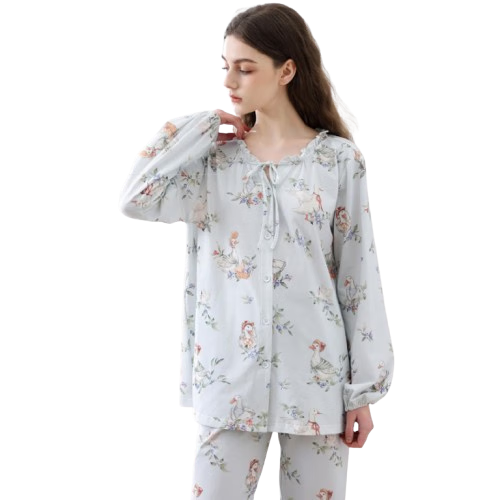 JOYNCLEON Maternity Postpartum Nursing Pajamas Spring Summer Cotton Antibacterial XL JYZ178915